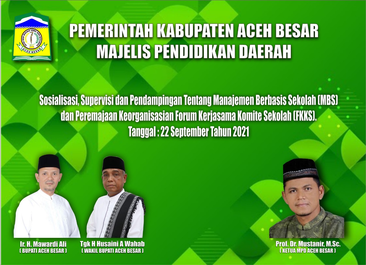 MPD Aceh Besar Adakan Webinar Pendampingan MBS dan Peremajaan FKKS